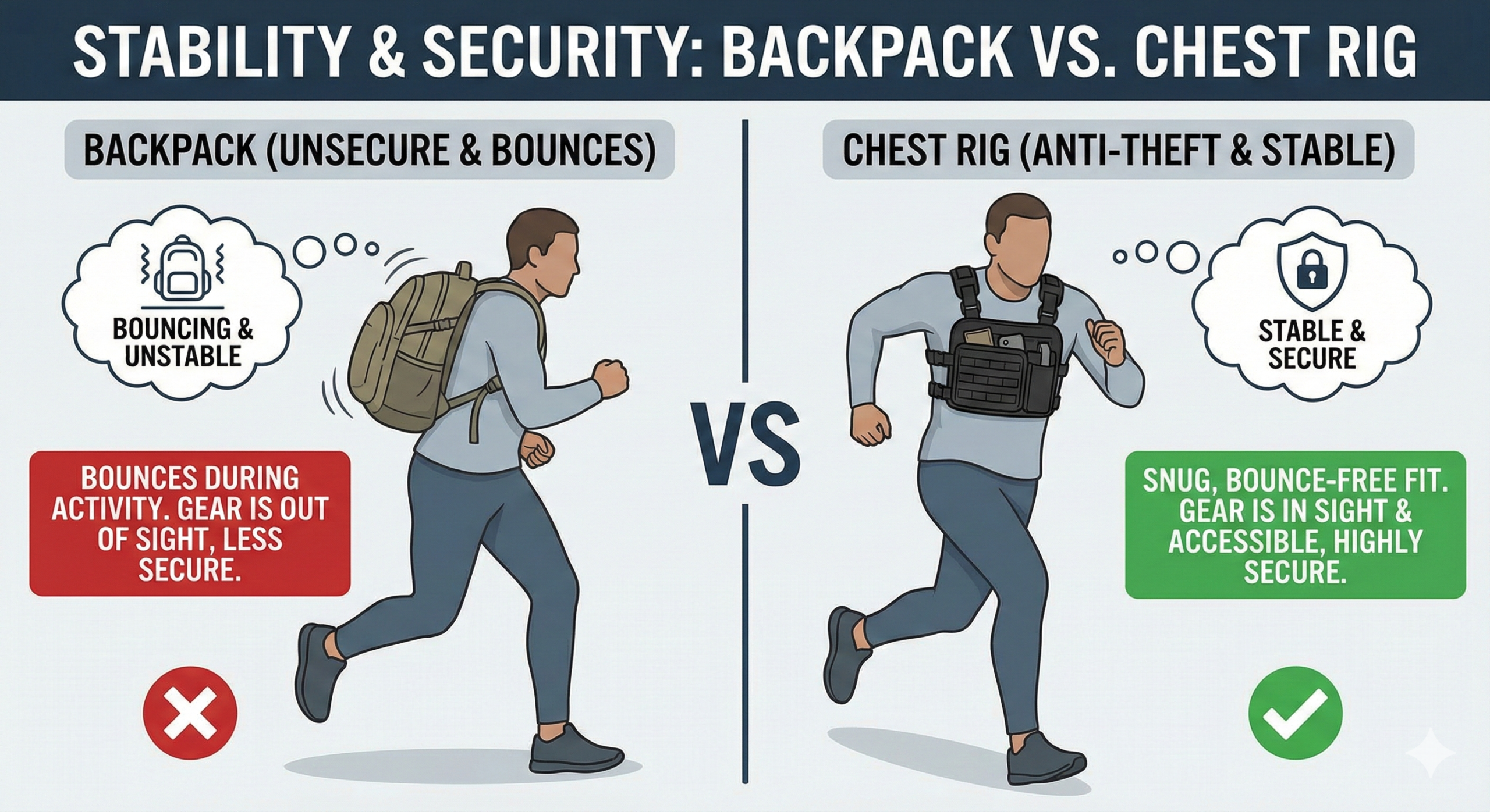 Men's Tactical Anti-Theft Chest Rig & Vest Pack - Image 8
